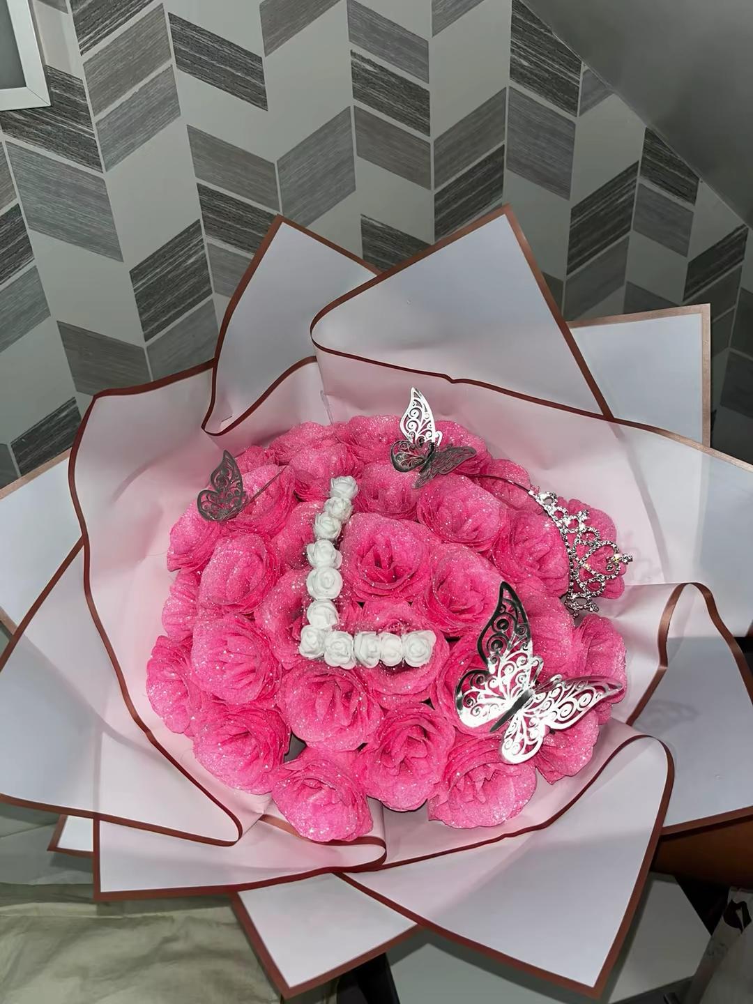 Bouquet de 30 roses personnalisable - Image 4