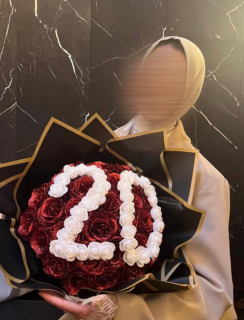 Bouquet de 30 roses personnalisable - Image 3