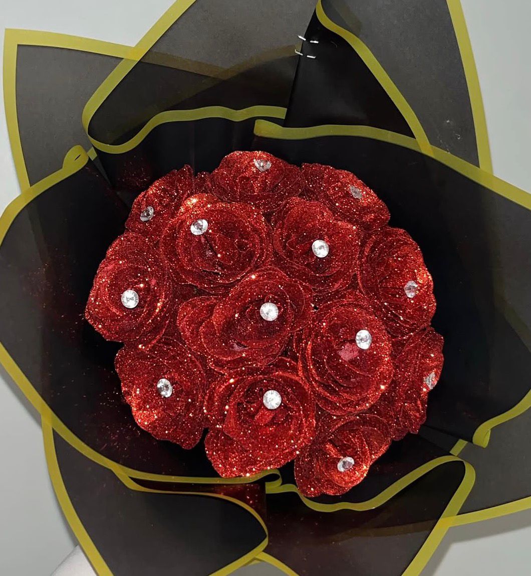 Bouquet de 13 roses personnalisable - Image 6